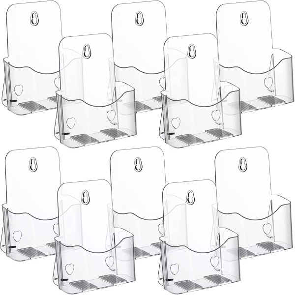 Does not apply 10 Pieces Acrylic Brochure Holder 6 X