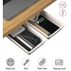 SVNNELP 2Pack Under Table Desk Drawer Storage Organizer Slide Out,