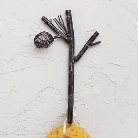 BLACK FOREST DECOR Pinecone Branch Single Hook