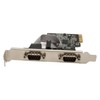 2 Port PCI Express RS232 DB9 Serial Port Card PCIe