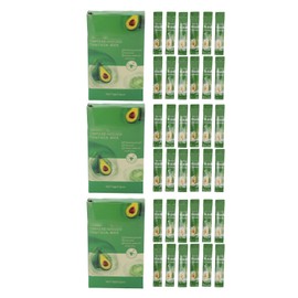 36 Mascarillas Faciales de Espuma de Aguacate de 4 g Refinamiento de Poros, Limpieza Profunda, Control de Aceite, Brillo de la Piel                   