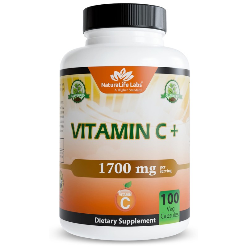 NaturaLife Labs Vitamin C with Vitamin D3, Zinc, Elderberry &