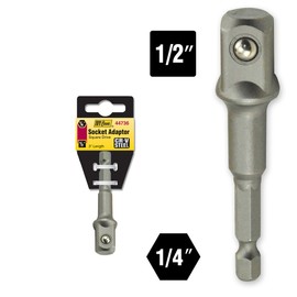 IVY Classic 44736 1/4" Hex to 1/2" Square Socket Adapter, 3" Length, Impact Plus, 1/Card