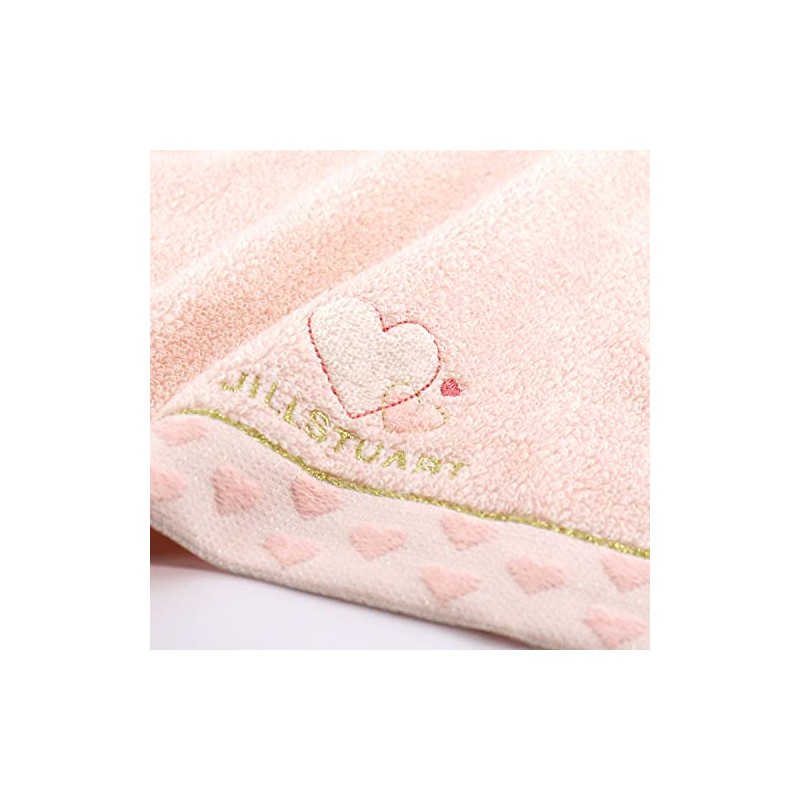 JILLSTUART 58-1570070 Point Heart Towel Handkerchief, Pink, Fulfy Cotton, No