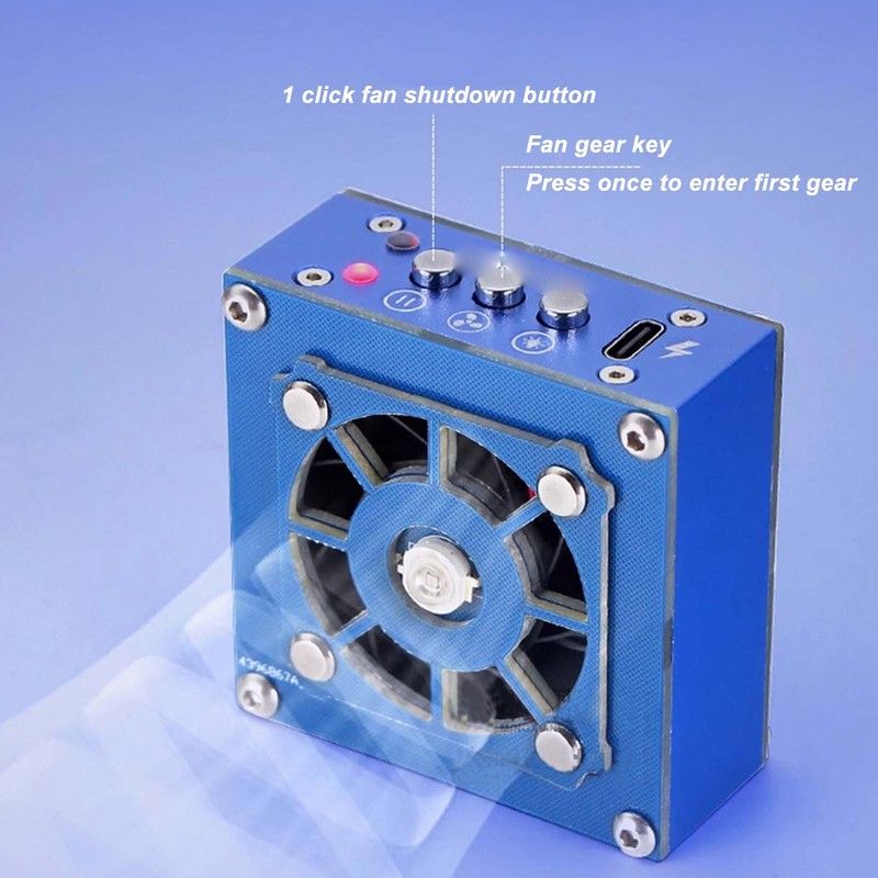 Solder Smoke Absorber Fan 10000RPM Multifunctional Soldering Cooling Fan with