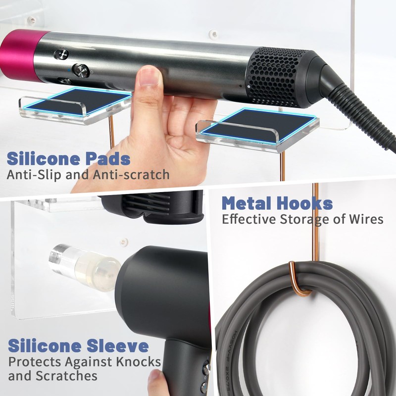Floatant Wall Mount Holder Compatible with Dyson Airwrap Styler Supersonic