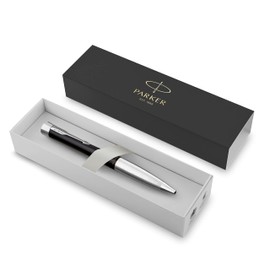 PARKER Urban Twist Ballpoint Pen | Muted Black with Chrome Trim | Medium Point Blue Ink Refill | Gift Box