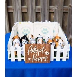 Favor Sign for Dog Themed or Puppy Theme Birthday Party"Adopt a Puppy" for Birthday Party Decor Favor Table for Kids