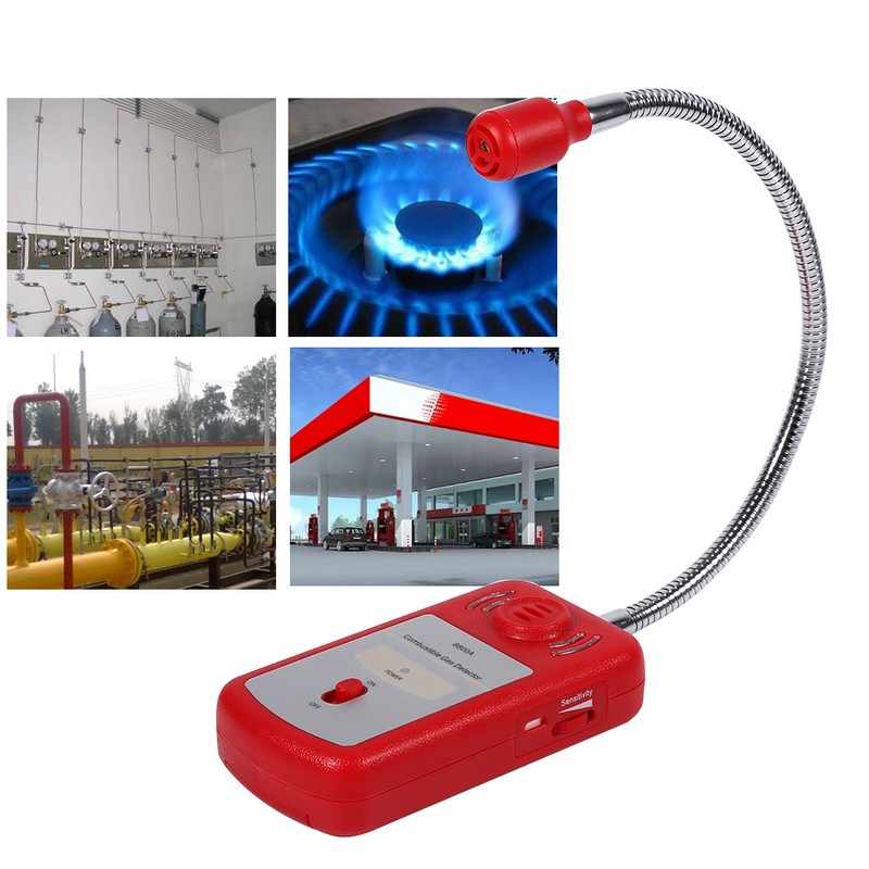 1Pc Portable Combustible Natural Gas Leak Detector Tester with Sound