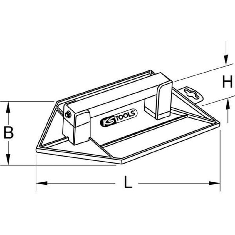 KS Tools 144.0532 Float, pointed, 130x200mm