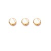Alnicov Gold Plated White Shell Inlays Trumpet Finger Buttons for