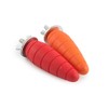 Ancol Wooden Gnawer Carrot Chew Toy, Small, 2-Piece, clear