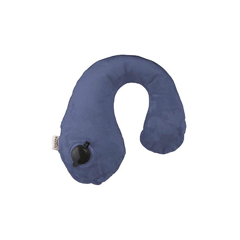 Bucky Travel Collection, Gusto Inflatable Neck Pillow, Sailor Blue, One