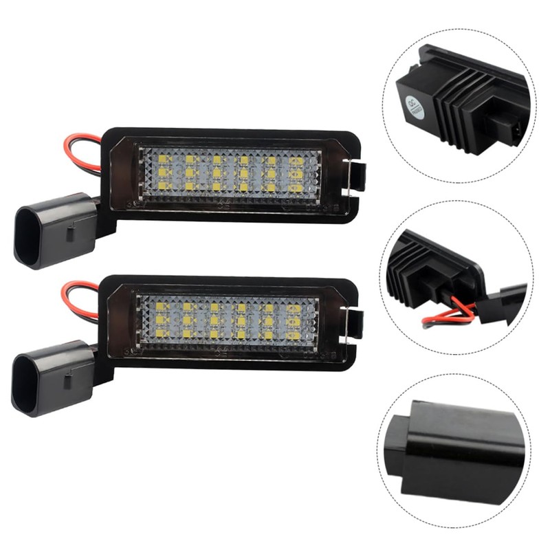ABOOFAN 2 Pcs LED License Plate Replacement Light Lamp with