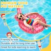 Junkin 6 Pcs Mermaid Tail Pool Floaties Inflatable Swim Float