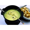 Fackelmann Fonduegabeln, Fonduebesteck aus Edelstahl, Fonduespieße mit farbigen Kunststoffgriffen (Farbe: