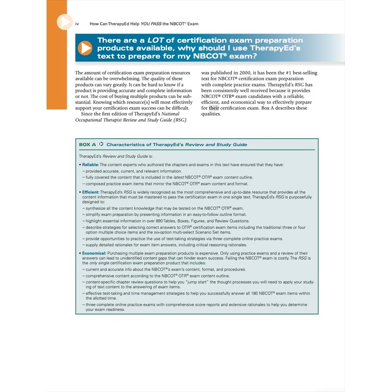 National Occupational Therapy Certification Exam Review and Study Guide, 10th