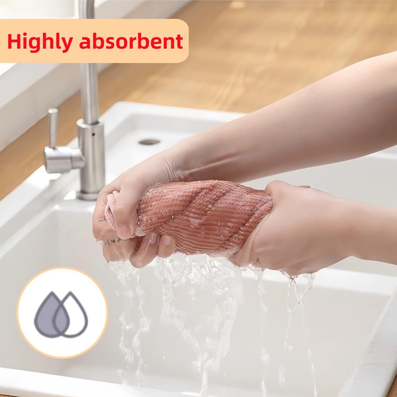 Microfiber Cleaning Cloth, 5 Pcs (30CMx30CM) - High Performance -