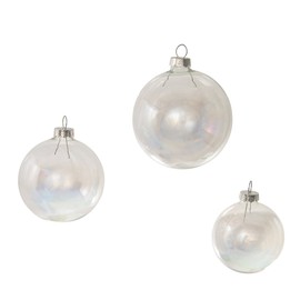 Kurt Adler 20-Piece Iridescent Glass Ball Ornament Set
