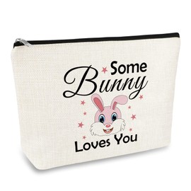 Bunny Gifts Rabbit Gift for Women Makeup Bag Rabbit Lover Gift Bunny Lover Gift for Girls Bunny Themed Gift Idea Cosmetic Bag Bunny Girls Gifts Friend Daughter Sister Birthday Christmas Easter Gift
