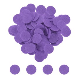 sourcing map 500pcs Round Felt Circles, 10mm 3/8" Pre Cut Felt Craft Pads Non-Woven Mini Felt Fabric Circles for DIY Sewing Handcraft Cut Projects Craft Finishing, Purple