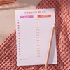 A5 Daily Planner Pad, Compact & Colourful Undated Desk Pad