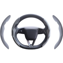Funda para volante Tesla modelo 3/Y 2016-2025 2026 Juniper/Highland (gris)