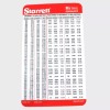 Starrett 5 Sets Pocket Starrett Metric & Decimal Equivalents Chart