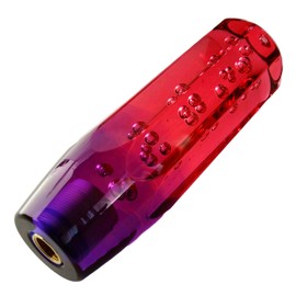 tonra Universal Crystal Stick Shape Adapter M8 M10 M12 45x150mm 280g Acrylic MT AT Car Red Purple