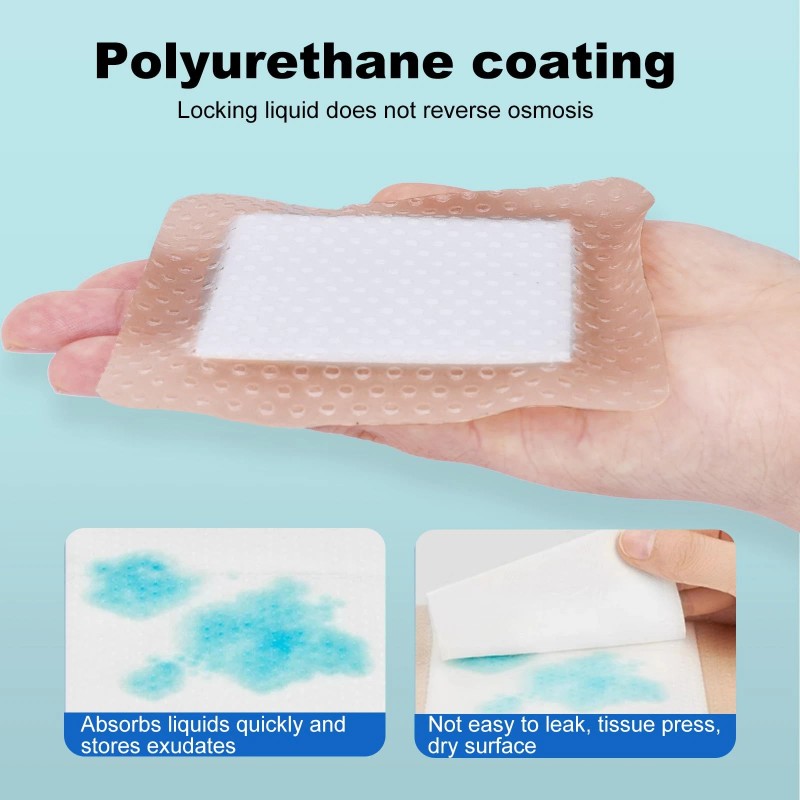 Zmzpa Silicone Foam Dressing 3x3 Gentle Border, Waterproof Silicone Bandages