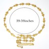 Plus Size Chain Belt for Women, Rose Metal Chain Belt