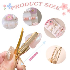 Hair Clips Girls Set, 15 Pieces Hair Clips Children, Cute Hair Clips, Hair Pins Pink, Fashionable Hair Accessories for Girls Women, Party, Birthday, Gifts