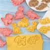 Dino Cookie Cutter, 8 Pieces Dinosaur Cookie Cutters, Plastic, Dinosaur