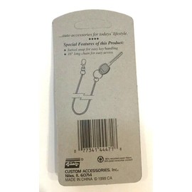 Custom Accessories Biker Wallet Key Ring 16" Nickel Steel Pocket Chain with Swivel Snap 44471