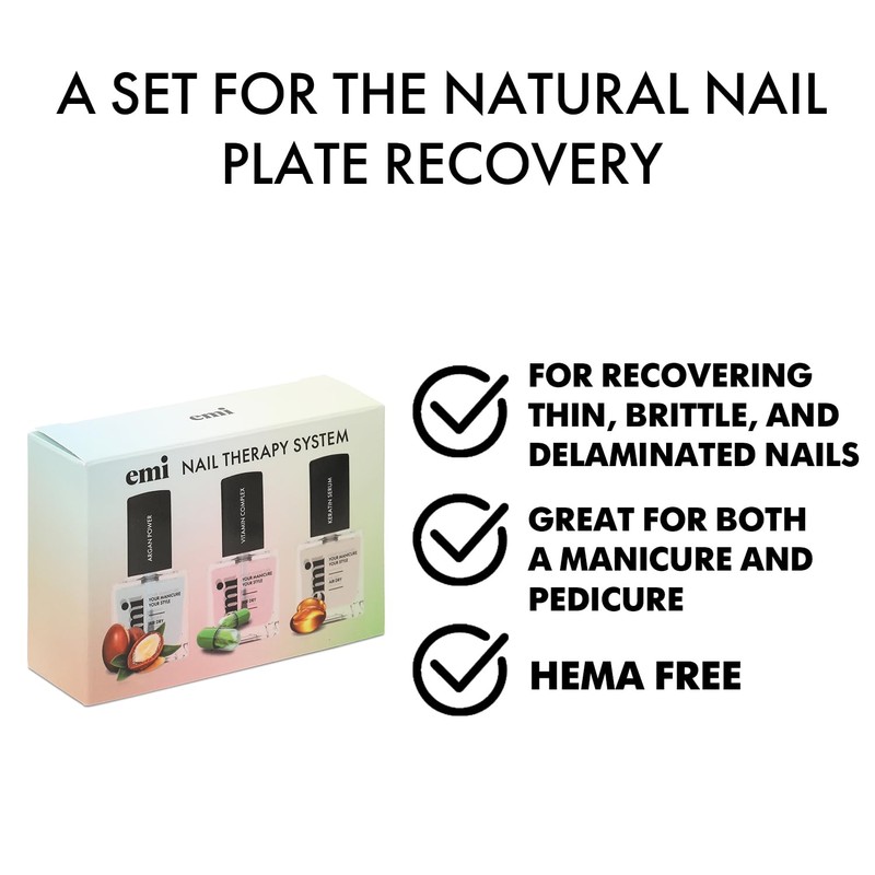 Nail Care Power Trio for strong, healthy, and nourished nails
