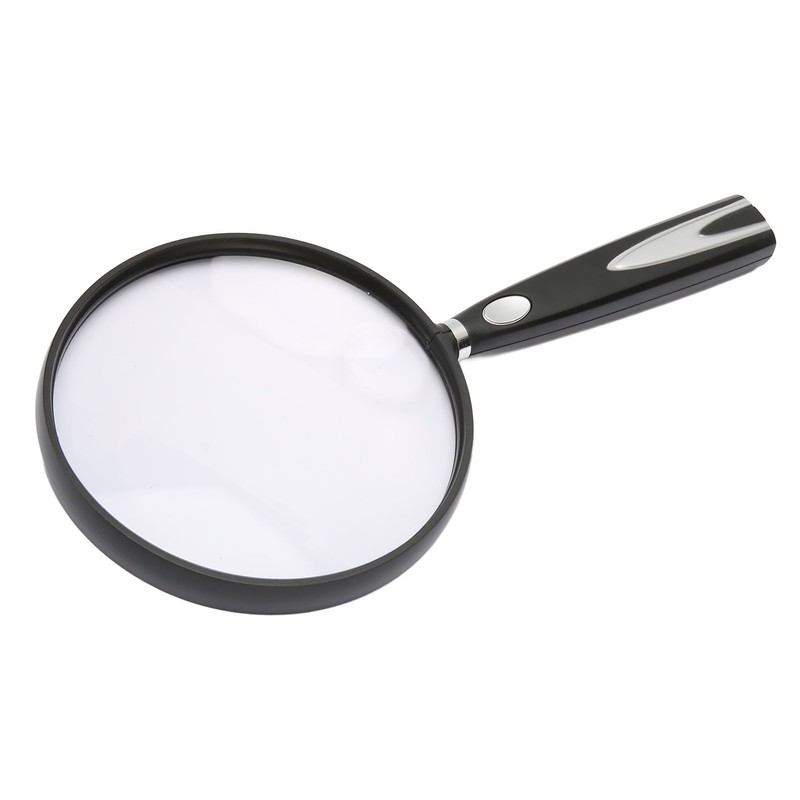 Handheld Magnifying Glass 2X 4X Handheld Reading Magnifier Skid Resistance
