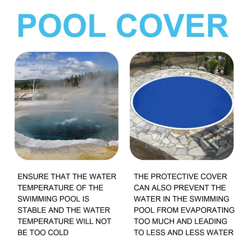 Round Swimming Pool Dust Cover Solar Heating Protector Dust Proof
