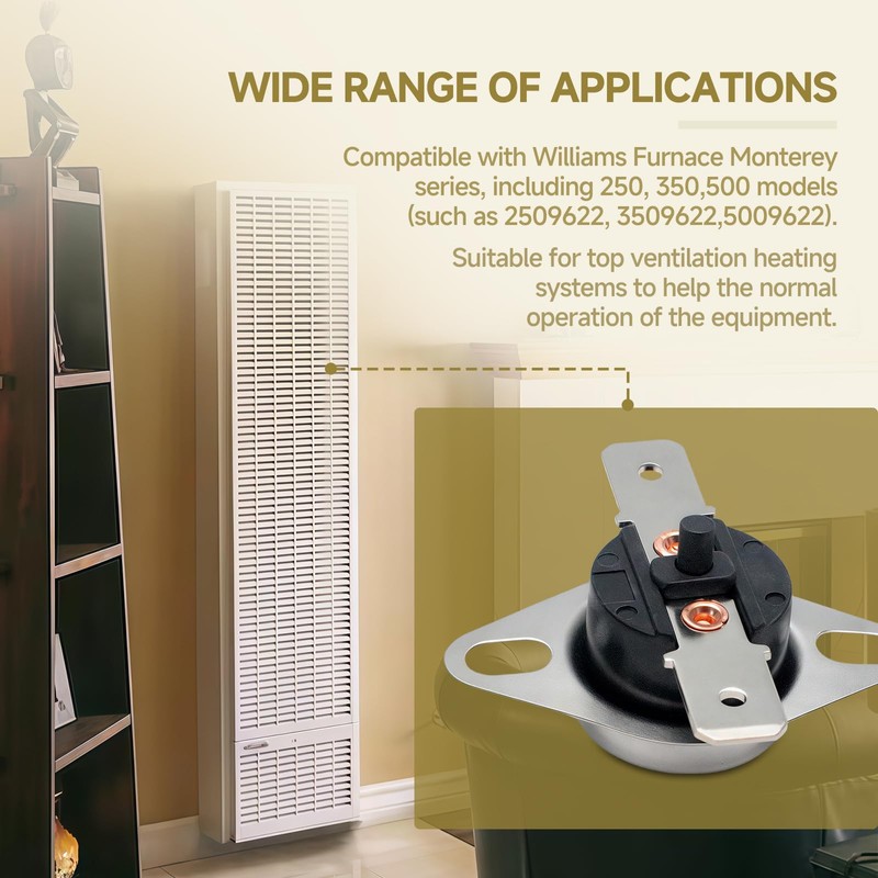 for P321826 Furnace Temperature Limit Switch Suitable for Williams Furnace
