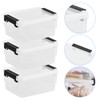 Dewocke Storage Box with Lid, Small, Set of 6 Mini