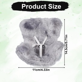 BOXOB Doll Car Seat, Plush Safety Seat with Vent Clips for 17cm Dolls Stylish Toy Sofa Cushion Chair Car Ornaments for Vehicle Home Decorations Desktop Display Accessories (Gray White)