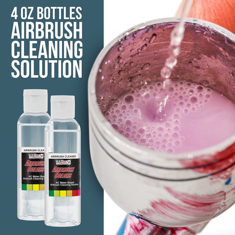 Master Airbrush Cleaning Kit with Cleaning Pot & Solution -