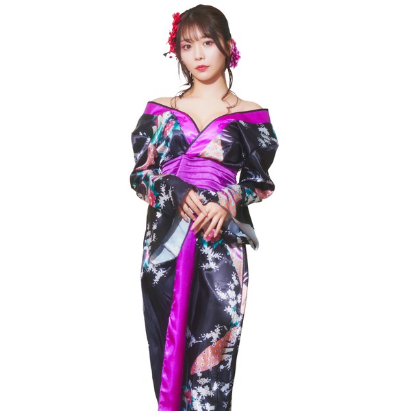 Clearstone GLOWHOLIC Cosplay Halloween Oiran Women's Purple