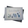 White Cotton Cards Grandma's Boasting Book Photo Album (Tiny, Blue),12.5x17.5x2.5
