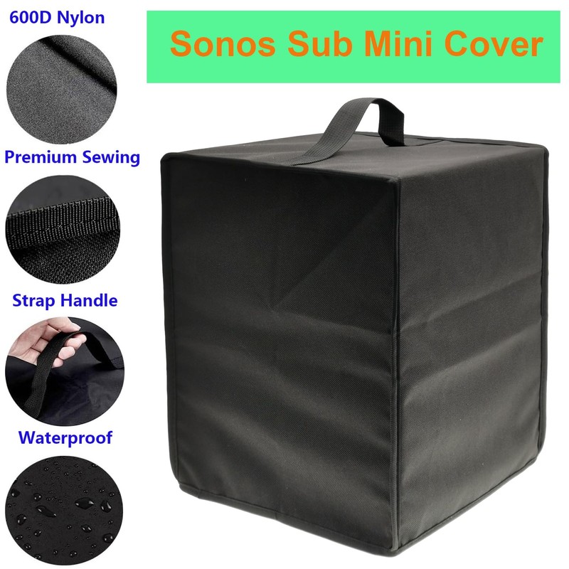 SHTCSZBA Sonos Sub Cover - Heavy Duty 600D, Dustproof, Water-Resistant,