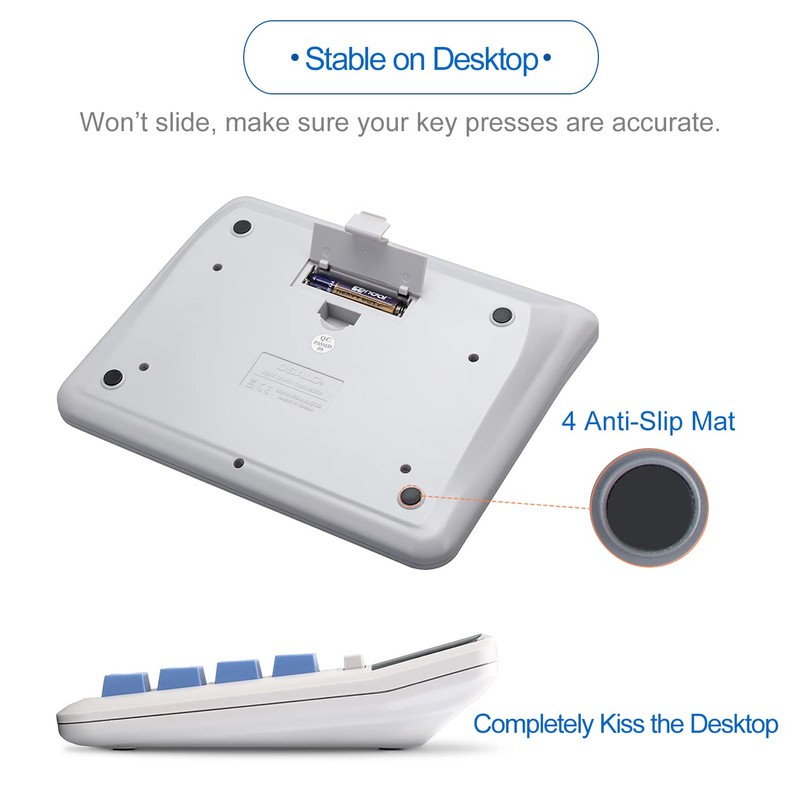 Desktop Calculator, Extra Large LCD Display Computer Button 12 Digits