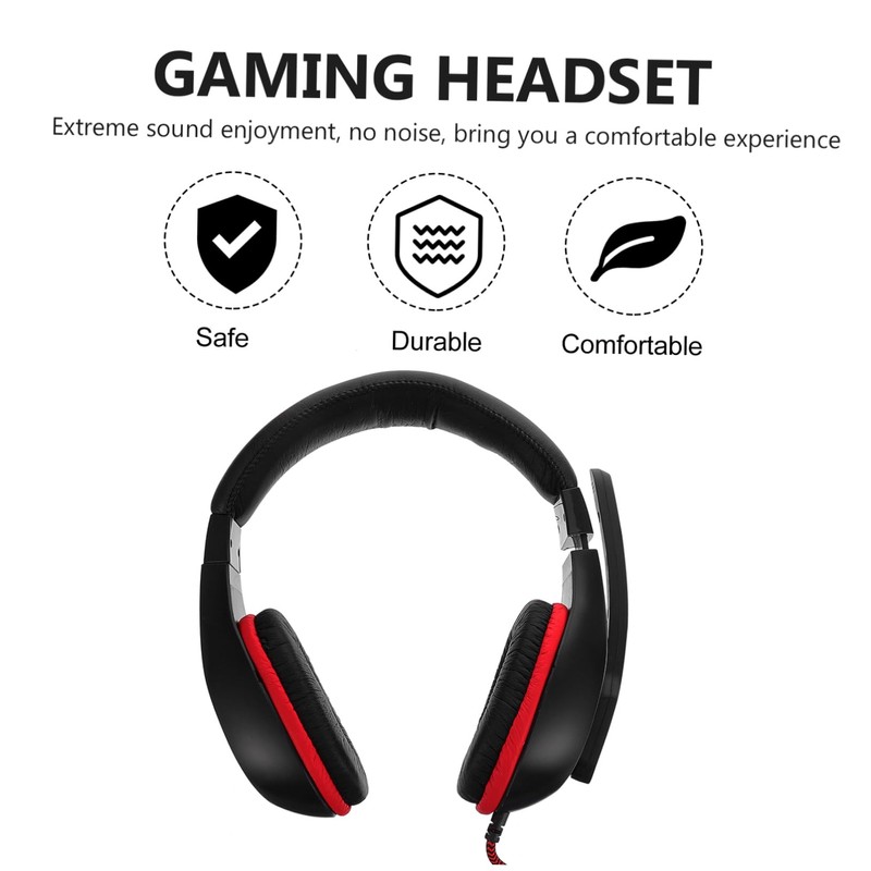 Mipcase Wired Gaming Headset with Microphone Over Ear Stereo Headphones