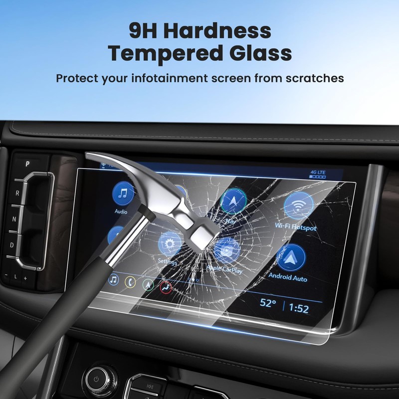 Canvcle Screen Protector for 2021-2024 GMC Yukon (Denali/Denali Ultimate), 10.2
