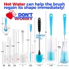 Holikme Bottle Brush Tube Cleaning Lab Set with Long Handle,