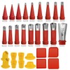 Caulk Finisher Kit Caulking Nozzle Tips Stainless Steel with Connection