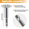 FOTYBEI 1/4" Hex Shank (60mm) Rotary Drill Saw Blade, HSS